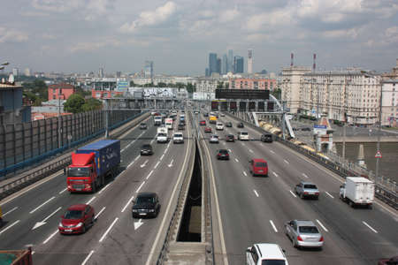 Russia, Moscow  Third Ring Road in Andreevsky Bridge  