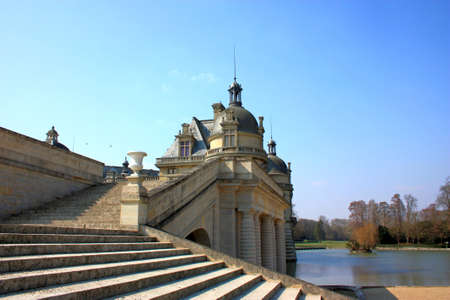 Small Chantilly castle on the outskirts of Paris  France  のeditorial素材