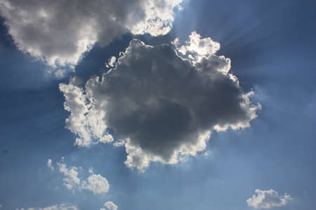 Cloud on the blue sky の写真素材