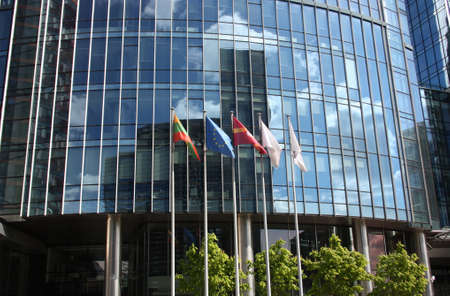 A modern high rise building. Lithuania, Vilniusのeditorial素材