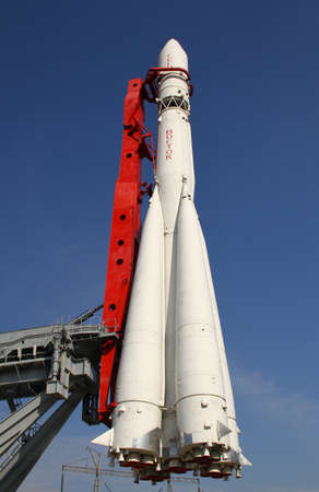 Rocket \\\Vostok\\\ on VDNH. Russia Moscow