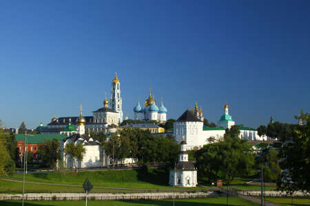 Holy Trinity St. Sergius Lavra. Russia, Moscow region, Sergiev Posad. Panoramaの写真素材