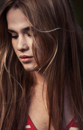 portrait of a beautiful girlの写真素材
