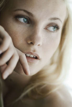 portrait of sexy girls in close-upの写真素材