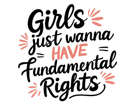 Girls just wanna have fundamental rightsのイラスト素材