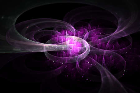 blue abstract fractalの写真素材