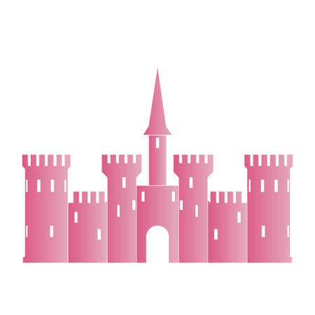 Abstract castle vector logo templateのイラスト素材