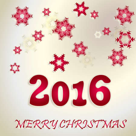 Beautiful Happy New Year 2016. Vector illustrationのイラスト素材