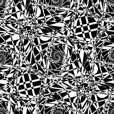 Abstract striped textured geometric seamless pattern. Vector illustration.のイラスト素材