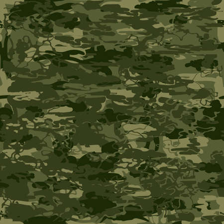 Abstract vector military camouflage seamless pattern. Illustration can be used for wallpaper, pattern fills, web page background, print on fabric or wrapping paper. Navy color combinationのイラスト素材
