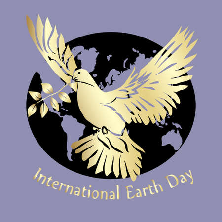 International day of Peace illustration. Dove of Peace. Vector illustration.のイラスト素材