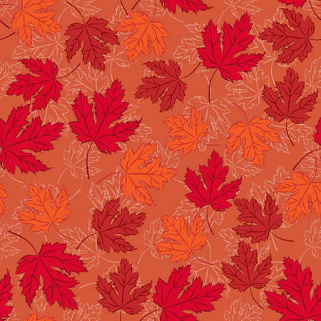 Autumn vector seamless pattern.のイラスト素材