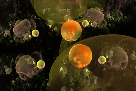 abstract fractal background. color fireworks. Abstract painting multicolor texture. motion holiday background. Modern multicolor futuristic dynamic pattern. Fractal artwork for creative graphic designの写真素材