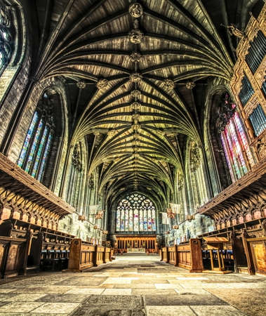 Interior of abbey in Paisley, Scotlandのeditorial素材