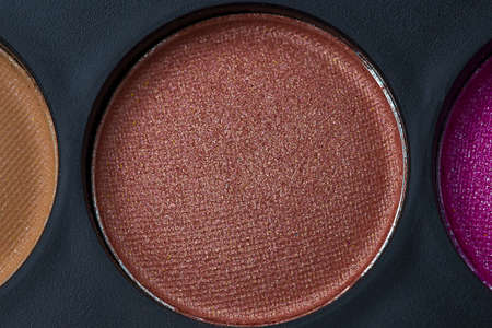 Brown eye shadow close upの写真素材