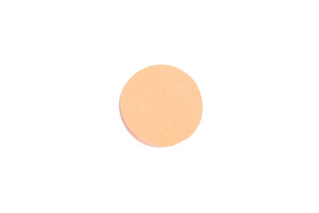 cosmetic sponge isolated on white backgroundの写真素材
