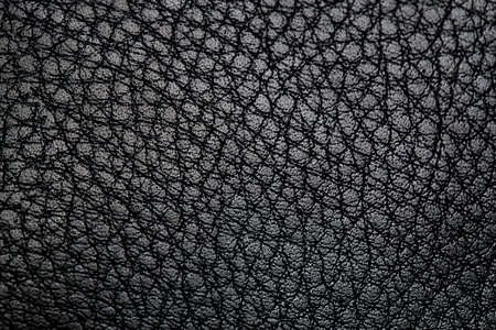 black leather texture background, close-up photoの写真素材