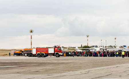 avia show 25.09.2016 Moldova. International Moldavian airport air show on the occasion of national day of Civil Aviation.のeditorial素材