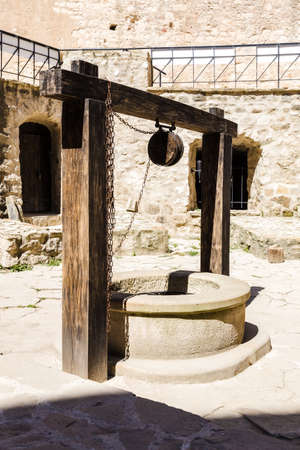 photo of the old well in Soroca fortress, Moldovaのeditorial素材