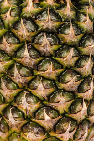 pineapple surface texture, close-up photoの写真素材
