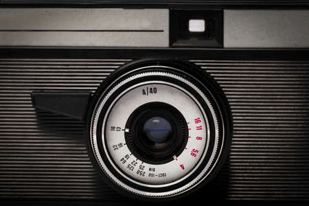 old camera in the form of a background, closeup image