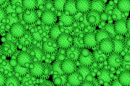 many green spiked balls, background image