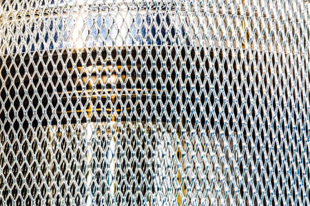 metallic, gray, diamond-shaped texture, background imageの写真素材