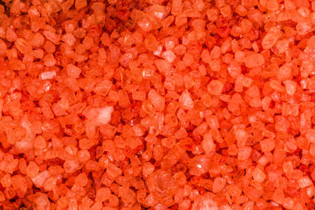 texture of orange bath salts, background image, close-upの写真素材