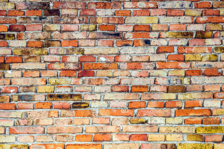 close up photo of brick wall, background textureの写真素材