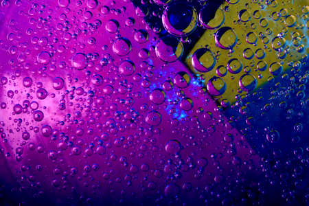 texture of bubbles on colorful background