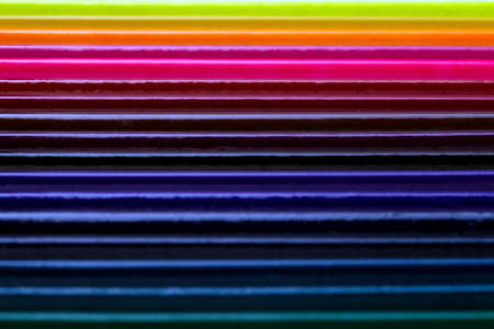 Blurred or defocused image of colored pencils, background image with place for textの写真素材