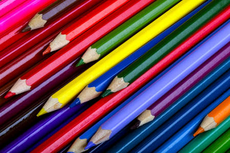 photo of colored pencils, background imageの写真素材