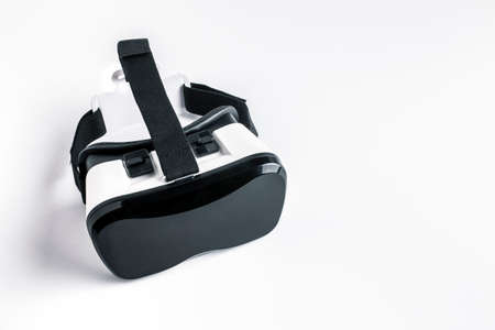 VR virtual reality glasses isolated on white background.の写真素材