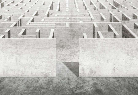 maze 3d illustrationの写真素材