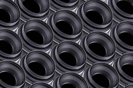 Camera photo lens, background image