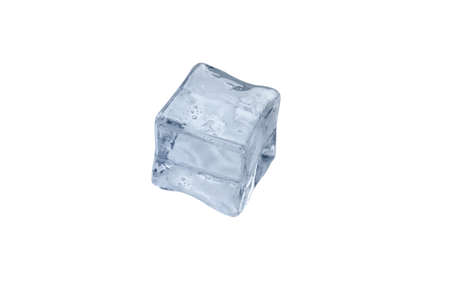 Ice cube isolated on white background
