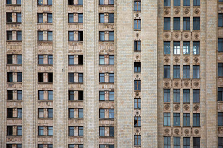 Moscow, Russia september 11, 2021 State University MV Lomonosova on Vorobyovy Gory, MGU, close-up imageのeditorial素材