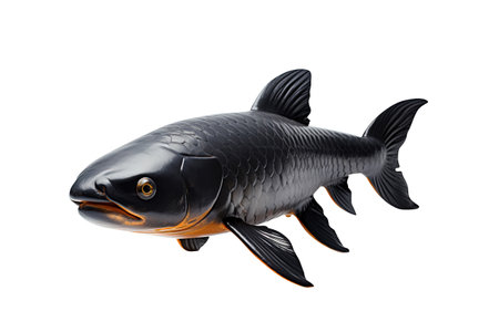 fish isolated on white background. Generative Aiの素材