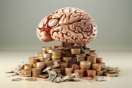 Brain on money. Generative Aiの素材