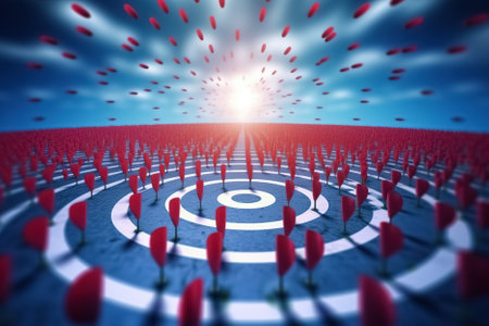 dartboard with arrows. Generative Aiの素材