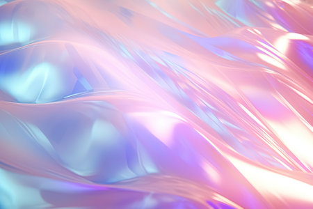 abstract background with smooth lines in pink and blue colors and waves. Generative Aiの素材