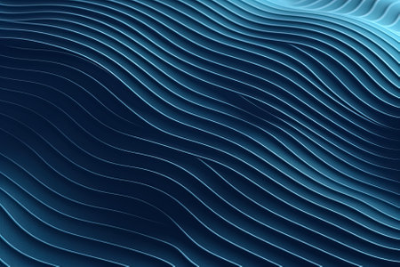 blue abstract wavy background. Generative Aiの素材