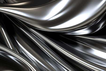 abstract metallic background with some smooth lines in it. Generative Aiの素材