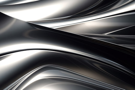 abstract metallic background with some smooth lines in it. Generative Aiの素材