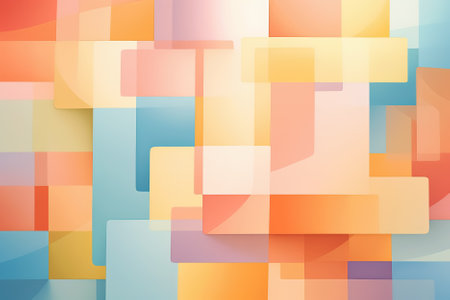 abstract background with colorful squares. Generative Aiの素材