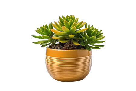 succulent isolated on white background. Generative Aiの素材