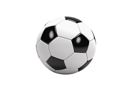 soccer ball isolated on white background. Generative Aiの素材