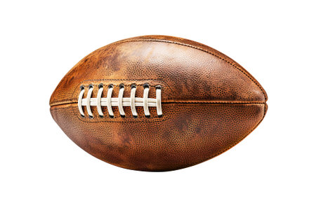 classic american football ball isolated on white background. Generative Aiの素材