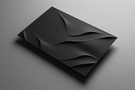 black luxury business card. Generative AIの素材