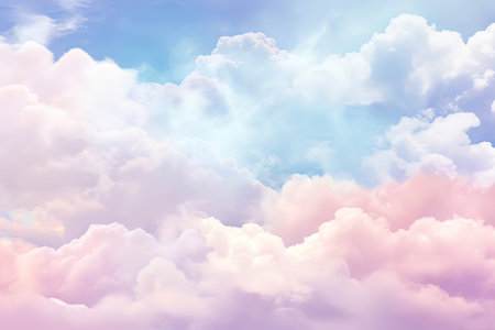 dreamy pastel sky background. Generative AIの素材